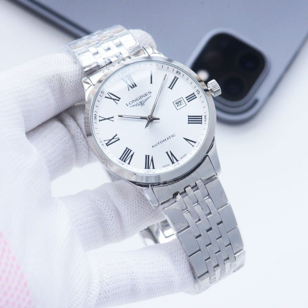 Longines Two Tone Gold White Dial Bracelet Watch — hero