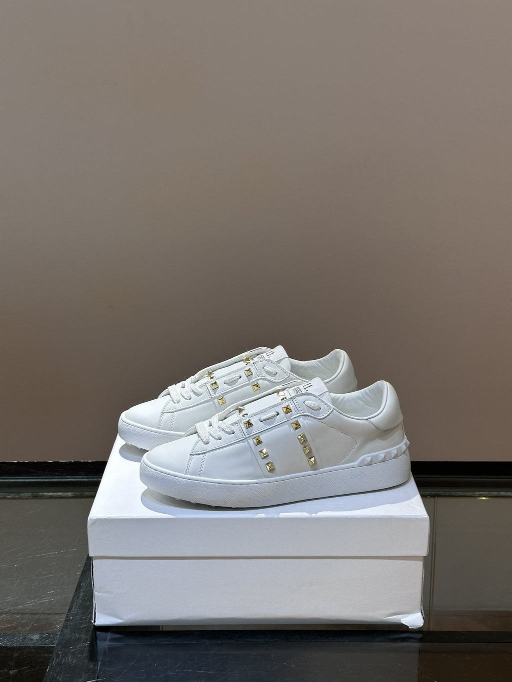 Valentino Gold Stud Low-Top Sneakers — hero