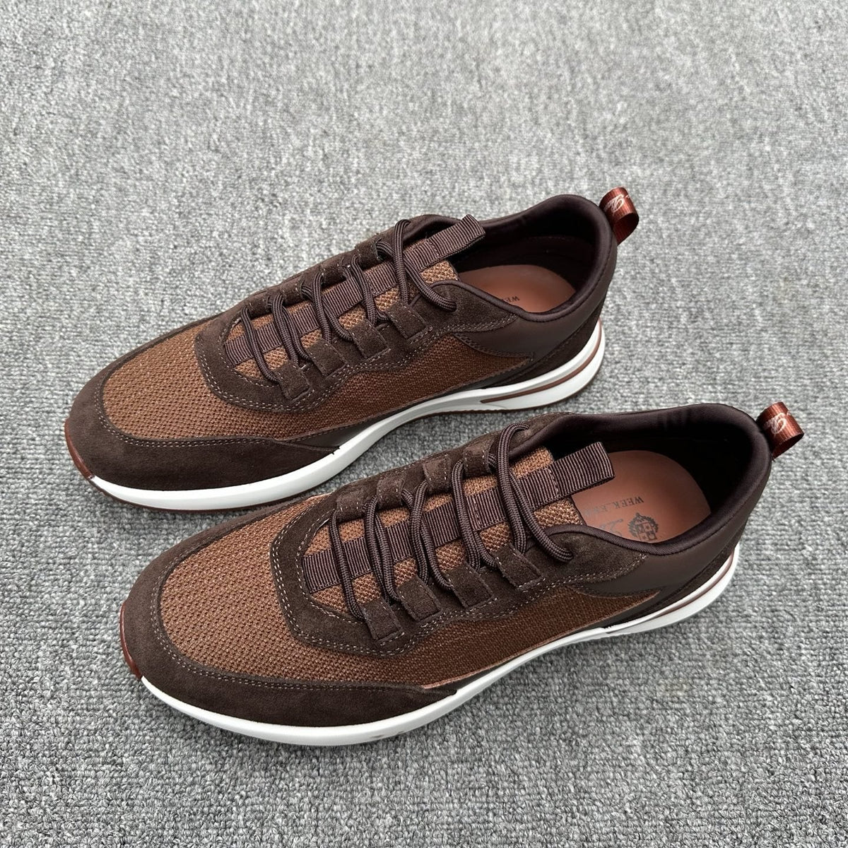 Loro Piana Mesh Low-Top Sneakers — front