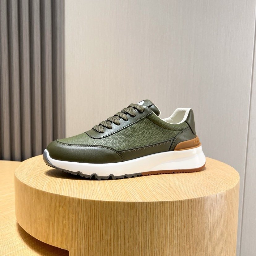 Brunello Cucinelli Low-Top Lace-Up Sneakers — side
