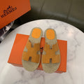 Hermès H-Cut Braided Slide Sandals — hero