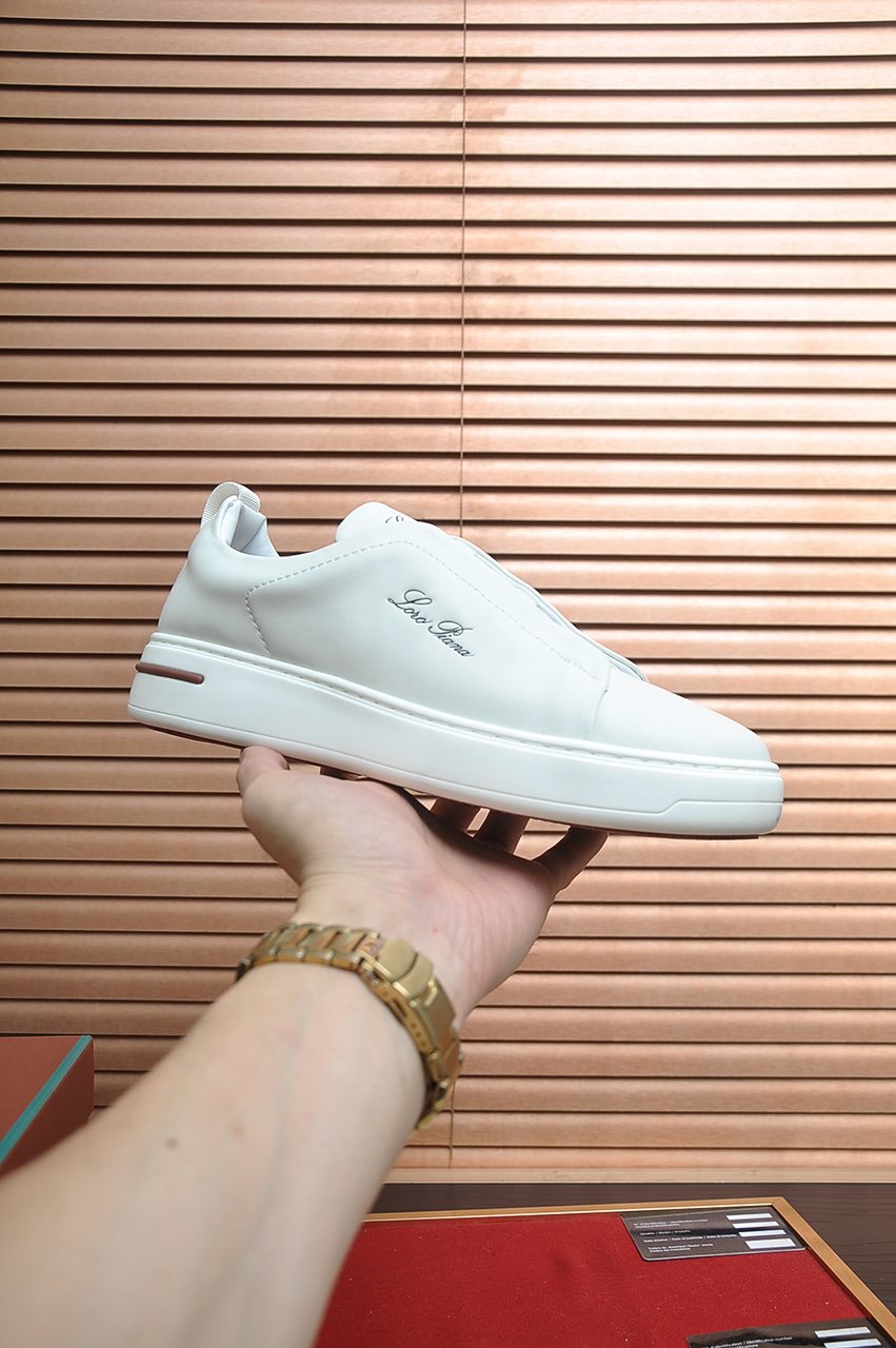 微商相册测试鞋子-Loro Piana Low-Top Slip-On Sneakers — side