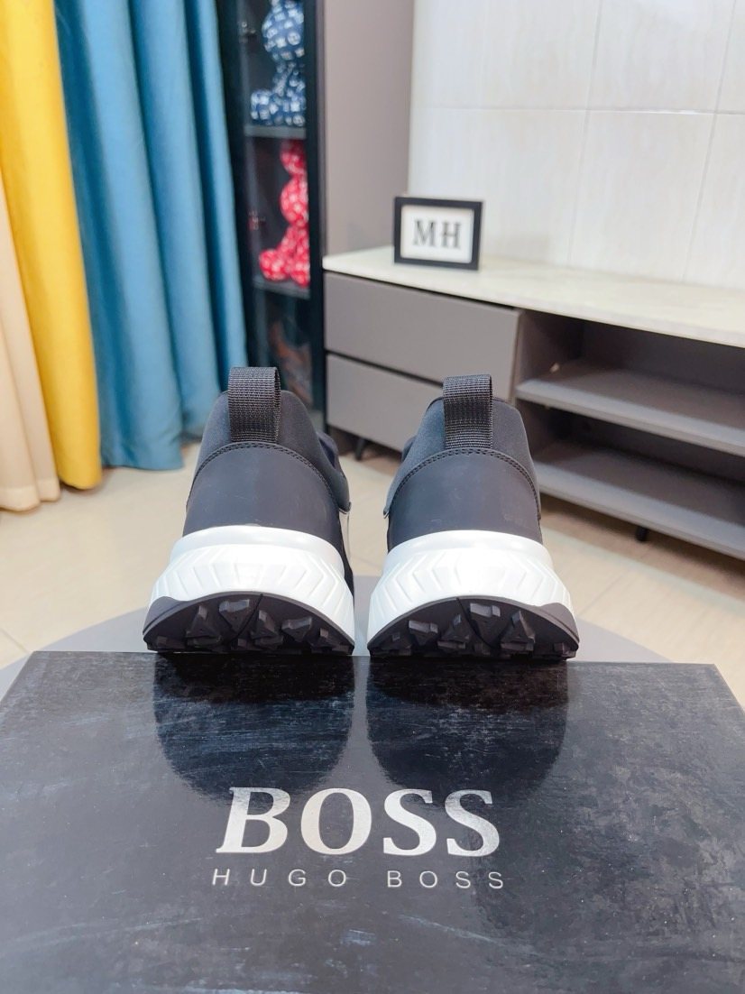 Hugo Boss Contrast Side Slip-On Sneakers — front